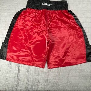 Century Men’s Red and Black Boxing Shorts Size XL Boxing Kickboxing Sports MMA